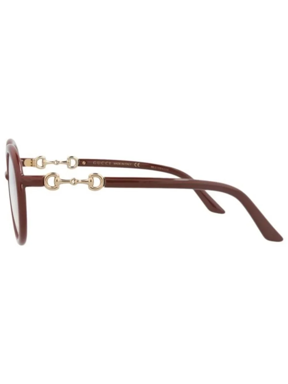 New Gucci Womens Round/Oval Brown Brown Transparent Fashion Designer Eyeglasses